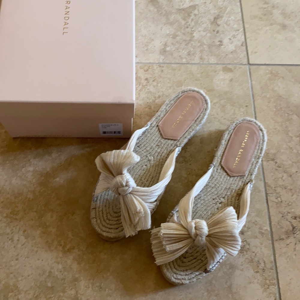 Loeffler Randall Juniper Slide Natural 10 NEW